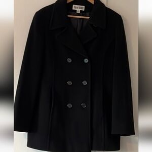 Marvin Richard's  sz small.  Black peacoat. Wool/ cashmere.